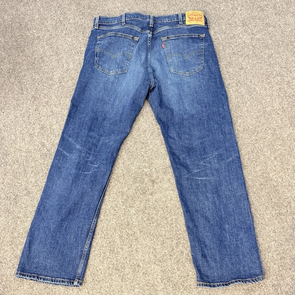 Levi's 505 Jeans Men's 40x30 Straight Leg Regular Fit Medium Wash Denim Stretch